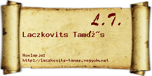 Laczkovits Tamás névjegykártya