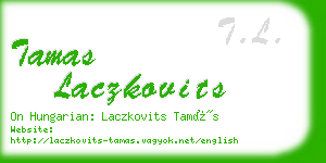 tamas laczkovits business card